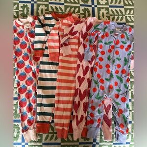 Bundle of 5 Hanna Zip Pajamas